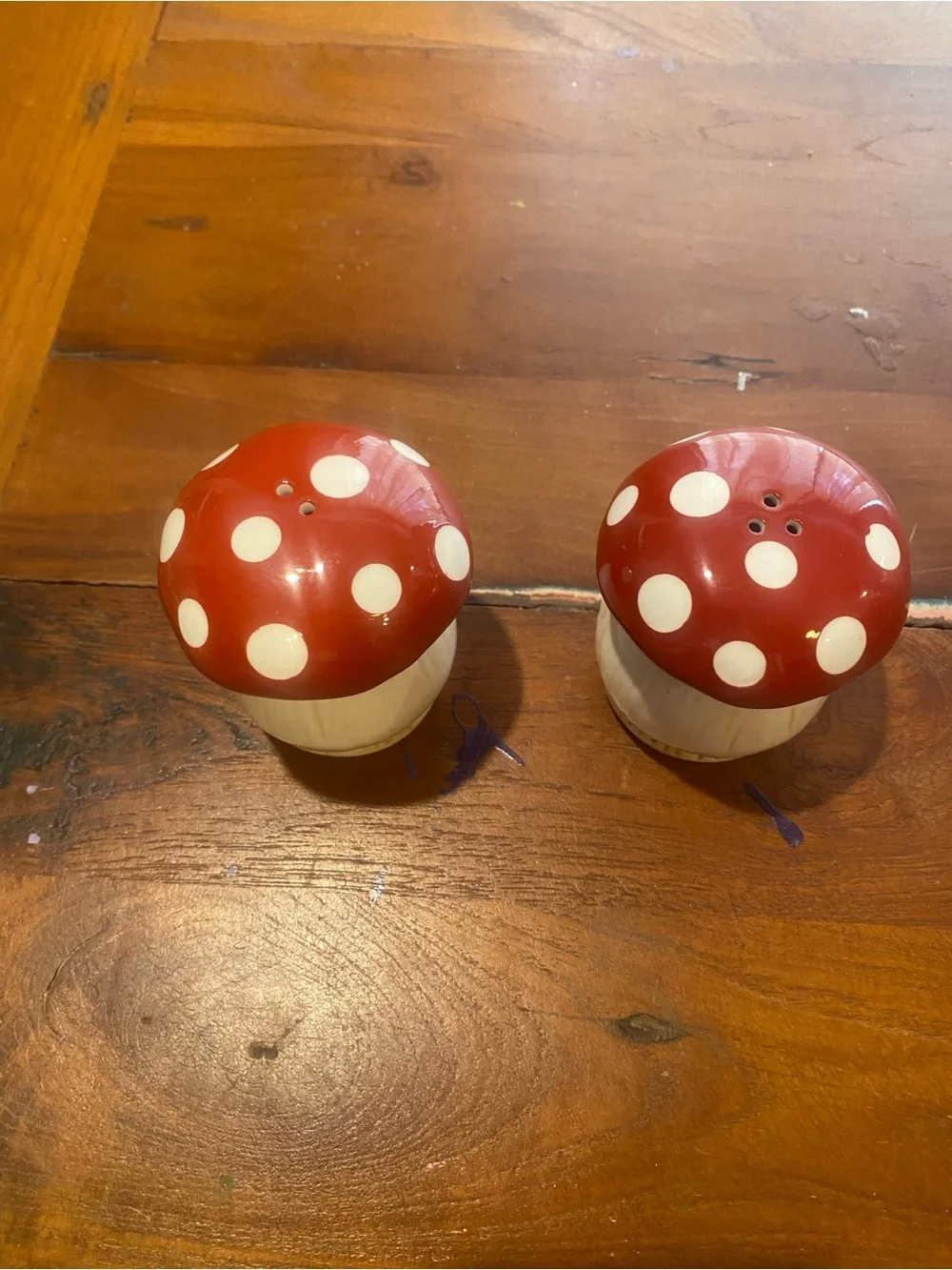 Mushroom salt and pepper shakers